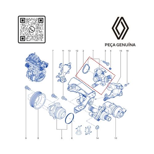 RN 110604 110604371R VALVULA TERMOSTATICA 2.3 16V M9T MASTER 22... - 5